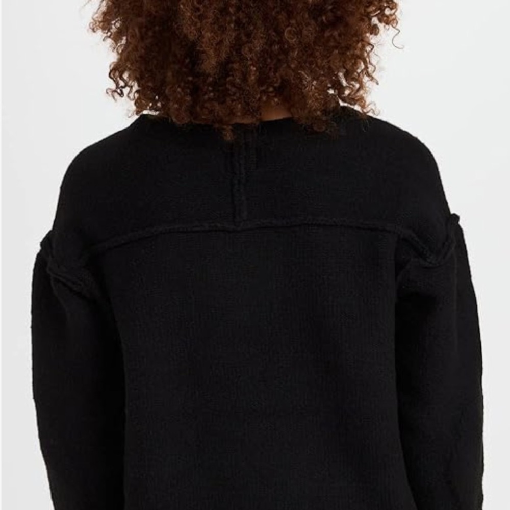 Free People Care Eastwood Black Pullover Medium Large View 5